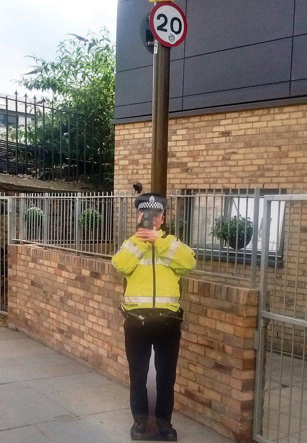 Life-size police cut-out stolen from Edinburgh street