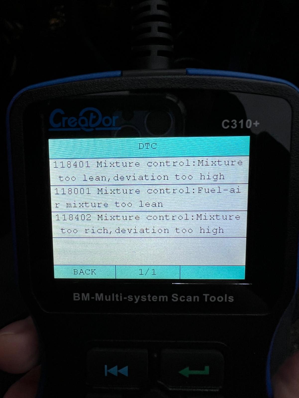 Vehicle idle’s at 1900rpm